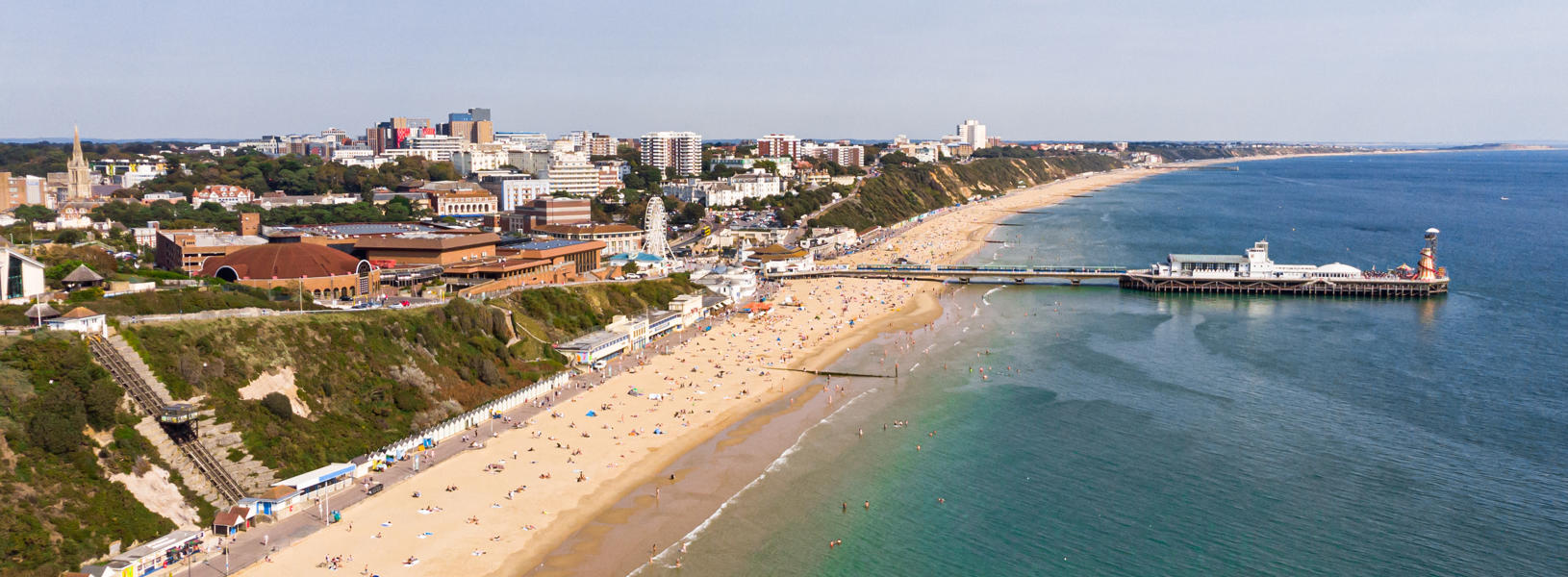 Film Office-Bournemouth Beach and Pier Aerial